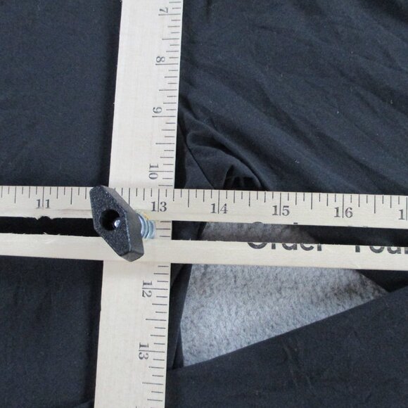 SKIMS Fits Everybody Long Sleeve T Shirt Womens Medium Onyx Black Stretch NWT - Picture 5 of 9